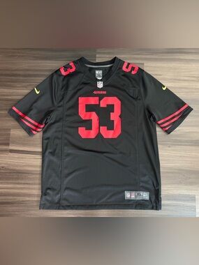 Nike San Francisco 49ers NaVorro Bowman #53 NFL Alternate Home Jersey Men XL